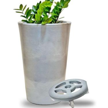 Imagem de Vaso de Planta e Suporte com Roda Para Decoração Kit 2 Peças - Alpe & 