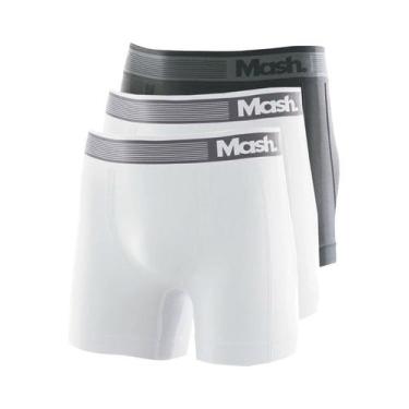 Imagem de Kit com 3 Cuecas Boxer Mash 710.01 Colorido, Cinza, G