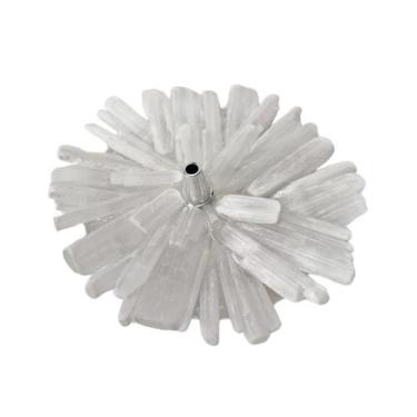 Imagem de Incensário Pedra Selenita Natural Presente e Decoração - Meta Atacado