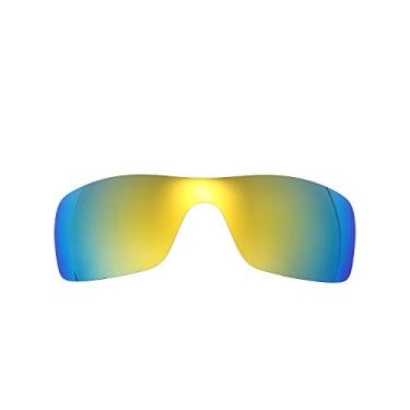 Imagem de NicelyFit Lentes de reposição polarizadas para óculos de sol Oakley Batwolf armação de vidro (espelho dourado), Espelho dourado, Batwolf