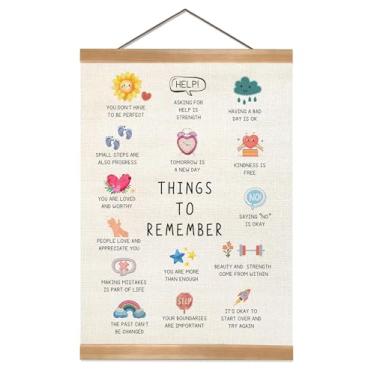 Imagem de ZTGDA Pôster de decoração de escritório de terapia, terapia de saúde mental, decoração de escritório, coisas para lembrar para conselheiro escolar, aconselhamento terapêutico, alívio da ansiedade,