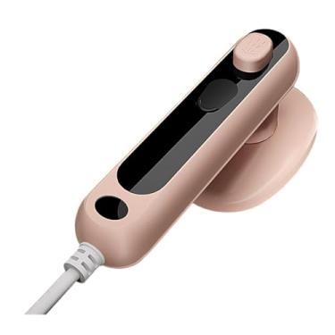 Imagem de DimyFew Viagem a vapor de ferro, roupas de ferro úmido e seco a vapor, mini vaporizador de 30w Ferro para viajar em casa pano de lã de seda, Rosa