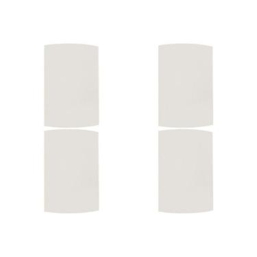 Imagem de Kit C/4 - Espelho Placa Peesa Alfa P1500 4X2 Cega Branco