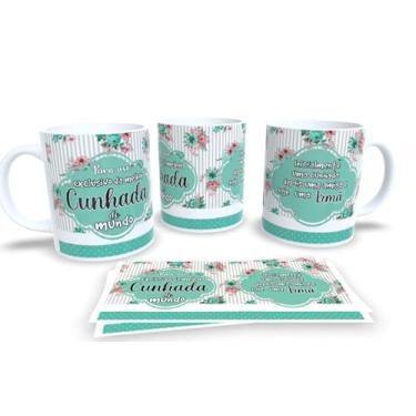 Imagem de Caneca de Porcelana Personalizada Cunhada e Cunhado Com Frases Engraçadas e Divertidas (Mod.14)