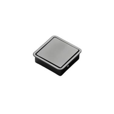 Imagem de Armário de cozinha maçaneta de porta oculta preta dourada maçaneta embutida porta de armário invisível puxadores embutidos maçaneta móveis hardwar, 6020, 32mm preto