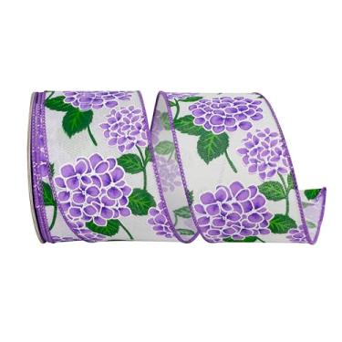 Imagem de Reliant Ribbon Fita de borda com fio de linho brilhante de hortênsia, lavanda