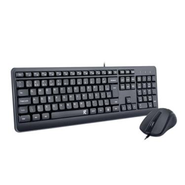 Imagem de Combo Mouse e Teclado Redragon R Office BS-7092 Preto 1200 DPI