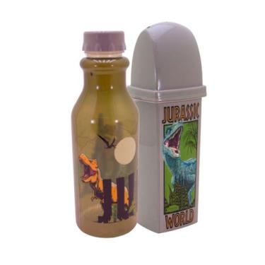 Imagem de Kit Escolar Garrafa de Água Infantil 500 ML e Porta Escova de Dente In