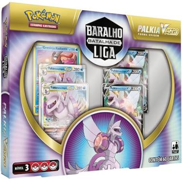 Imagem de Box Pokémon Baralho Batalha de Liga Palkia Forma Origem V-ASTRO Copag Cards Cartas em português oficial original