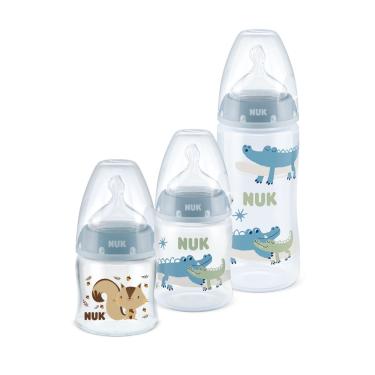 Imagem de Kit 3 Mamadeira Starter Azul 90/150/300ml First Choice - nuk