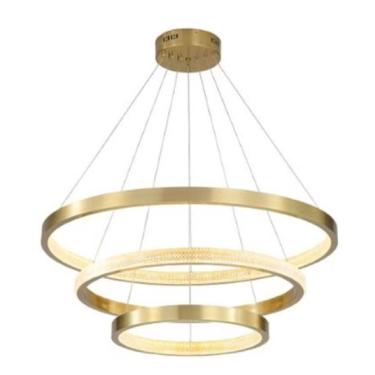 Imagem de Pendente Paris Com 3 Anéis Dourados Led Pd13312-3.000