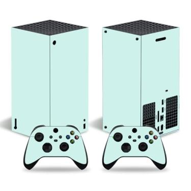 Imagem de Adesivo Skin para Xbox Series X Digital Edition, decalque de vinil de cobertura completa para console e controle (verde)