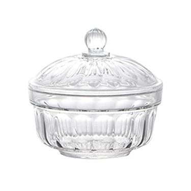 Imagem de Mozacona Prato de plástico para doces, açucareiro, pote de armazenamento com tampa