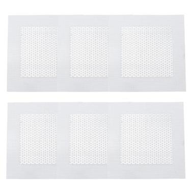 Imagem de AUXBC Kit de reparo de drywall de 6 peças, remendo de parede de alumínio com placa galvanizada, adesivos autoadesivos de fibra de vidro para parede seca para drywall teto Sheetrock