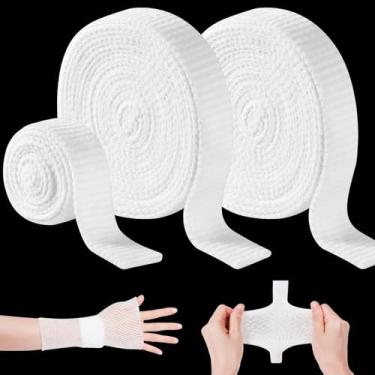 Imagem de MAPVOLUT Rolos De Bandagens Elásticas Tubulares, Tubigrip Tamanho D Para Braço, Pé, Joelho, Perna, Curativo Rede, Manga Compressão, Bandagem Elástica, Envoltório Médico, Tubo Meia Esticada 25 Jardas