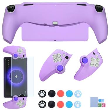 Imagem de EIELST Projetado Para Capa De Controle Remoto Sony Playstation Portal - [Proteção Contra Quedas Nível Militar 3 Metros] [Com Protetor Tela Ps5] Protetora Ps Roxo
