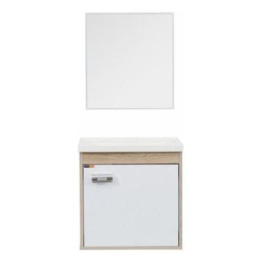 Imagem de Kit Gabinete Para Banheiro Com Cuba E Espelho 41x40x31 Cm - Cerocha
