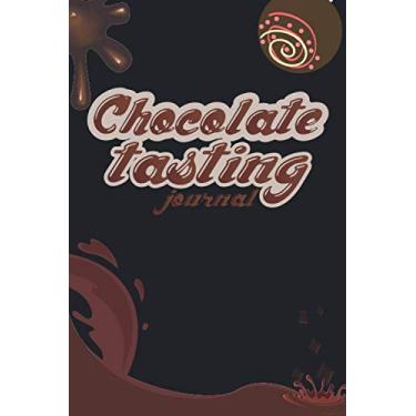 Imagem de Chocolate Tasting Journal: Chocolate journal kit gift box, Valentine, Romantic journal page, Chocolate almond milk for Cocoa bombs and Lindt truffles valentine’s day wine Notebook & Journal.