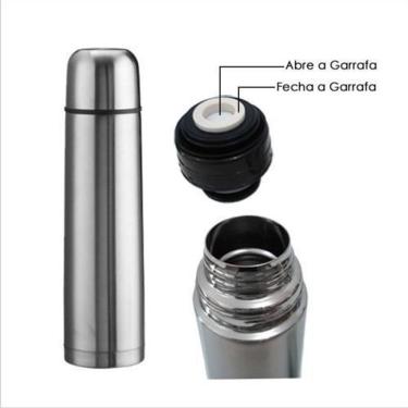Imagem de Garrafa Térmica Para Água Café Inox 500ml Inquebrável