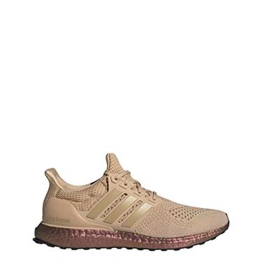Imagem de adidas Tênis de corrida unissex Ultraboost 1.0 para adultos, Bege mágico/tom bege/preto central, 10.5