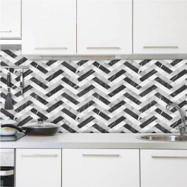 Imagem de Revestimento de Azulejo Mármore Zeus 300 - Inove Papéis de Parede