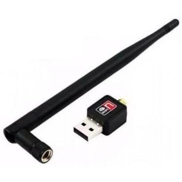 Imagem de Adaptador Usb Rede Sem Fio 150Mbps 802.11N - Antena Grande Homologação: 6801900953