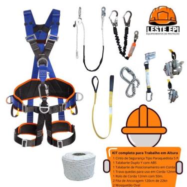 Imagem de Kit Trabalho em Altura completo. - SAF CINTOS