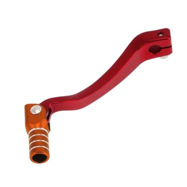 Imagem de INFINAUTO Alavanca de câmbio dobrável de motocicleta para Kayo T6 Braço de alavanca de mudança de pedal liga de alumínio vermelho laranja prateado