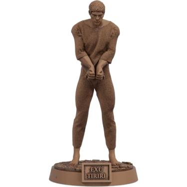 Imagem de Estátua Exu Tiriri Imagem Umbanda Candomblé (Cor Madeira)