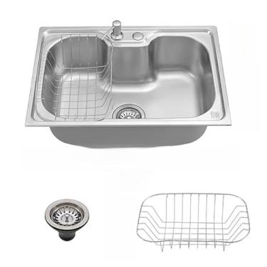 Imagem de Kit Cuba Gourmet Cozinha Aço Inox 60x42cm E Torneira Gourmet(Apenas com CUBA 50CM)