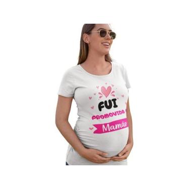 Imagem de Camiseta Chá Revelação Fotos Promovida a Mamãe Branca - Del France, M