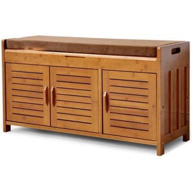 Imagem de Organizador De Banco De Sapato Sapateiras Sapateira Banco Assento Banco De Bota Estilo Chinês Vintage Sapateira De Entrada Corredor Armazenamento Multifuncional De Grande Capacidade Caixa S