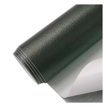 Imagem de Couro autoadesivo Remendo Autoadesivo Para Reparo De Couro, Kit De Reparo De Sofá De Couro, Tecido De Couro Vinílico À Prova D'água Para Reparo De Móveis(Dark green)