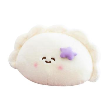 Imagem de WeiLaiKeQi Travesseiro de pelúcia fofo em forma de bolinho, brinquedo de comida de pelúcia engraçado, decoração para casa, presente de inauguração de casa, Padrão de Estrela