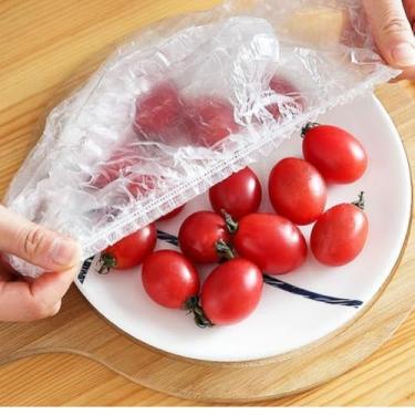 Imagem de Capa Veda Tigela Toucas Tampa Descartavel Sacos para Cobrir Tampar Alimentos Cobrir Pequenos Prato Panela Vasilhas Saquinho