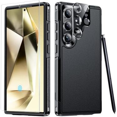 Imagem de SPIDERCASE Capa projetada para Samsung Galaxy S24 Ultra, [proteção contra quedas de grau militar de 3 metros], pacote com 2 [protetor de tela de vidro temperado + protetor de lente da câmera] capa