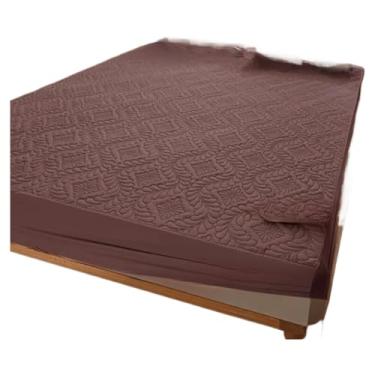 Imagem de Protetor Impermeável Capa para Colchão Matelada com Elástico(Marrom,King)