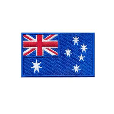 Imagem de Ruoming Ruoming 1 peça bandeira nacional 5 adesivos de ferro, 8 x 5 cm, adesivos bordados para roupas, bolsas (Austrália)