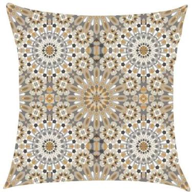 Imagem de Capa de Almofada Zellige Cinza Impermeável 43x43cm - Karsten