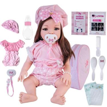 Imagem de Bebê Menina Reborn Verdade Realista Com Acessorios - Caminito Baby