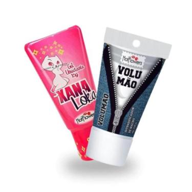 Imagem de Kit Gel Estimulante Vibrador Lubrificante Feminino e Gel Sensação Refr