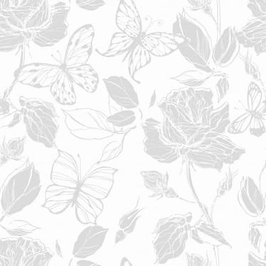 Imagem de Mangoloo Papel de parede vintage cinza floral Peel and Stick de borboleta neutra para banheiro quarto adesivo branco removível armários de papel de contato rosa papel de parede temporário 44,5 cm x