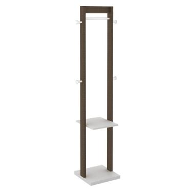 Imagem de Cabideiro Grande Para Quarto Az1019 Mdp Nogal Branco