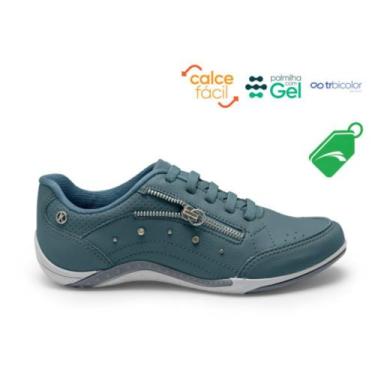Imagem de tenis feminino kolosh casual azul palmilha gel, Azul, 35