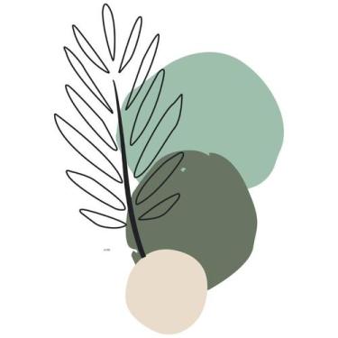 Imagem de Papel De Parede 95x66 Adesivo Decorativo Floral Ramos Verde - Nova Cor