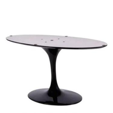 Imagem de Base De Mesa De Jantar Saarinen Oval Para Tampo De 137x90 Cm Preta - M