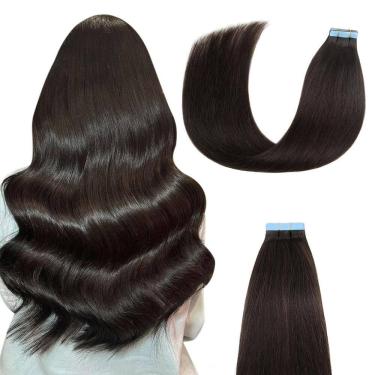 Imagem de Fita adesiva em extensões de cabelo AGMITY 100% Remy Human Hair 18