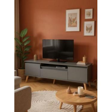 Imagem de Rack para TV 180cm Retro Mdf Dallas - On Móveis, Verde