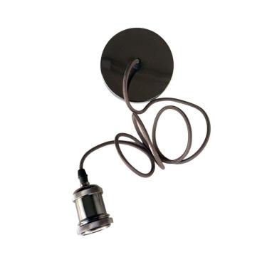 Imagem de Kit 6 Pendente Industrial Aluminio Preto Metalizado Quarto