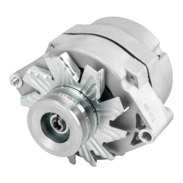 Imagem de KAX Novo alternador 7127-SEN adequado para Chevy Corvette 1970-1971 73-78 80 Chevy C10 K10 83-85 5.0L 5.7L Chevy El Camino 78-82, substituição de alternador de alta saída 12V 63Amp CW 1-ranhura de